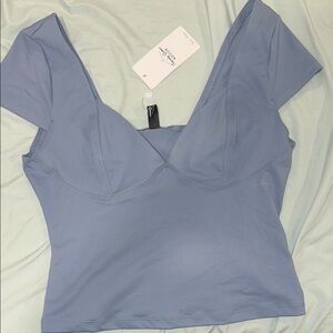 Women's Blue Crop Top